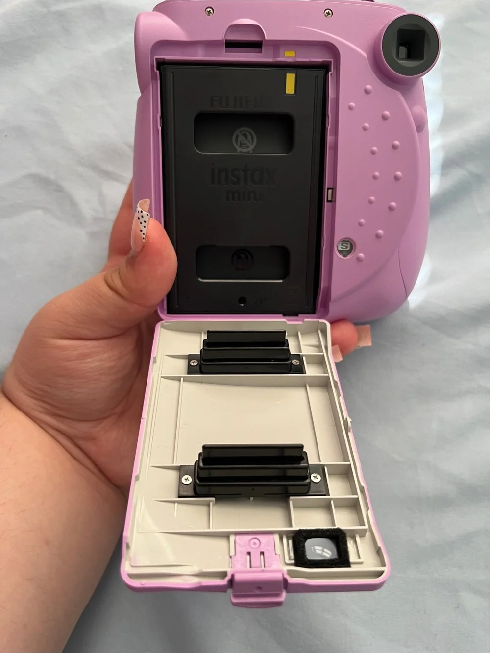 Fujifilm Instax Mini Instant Camera with Matching purple case
